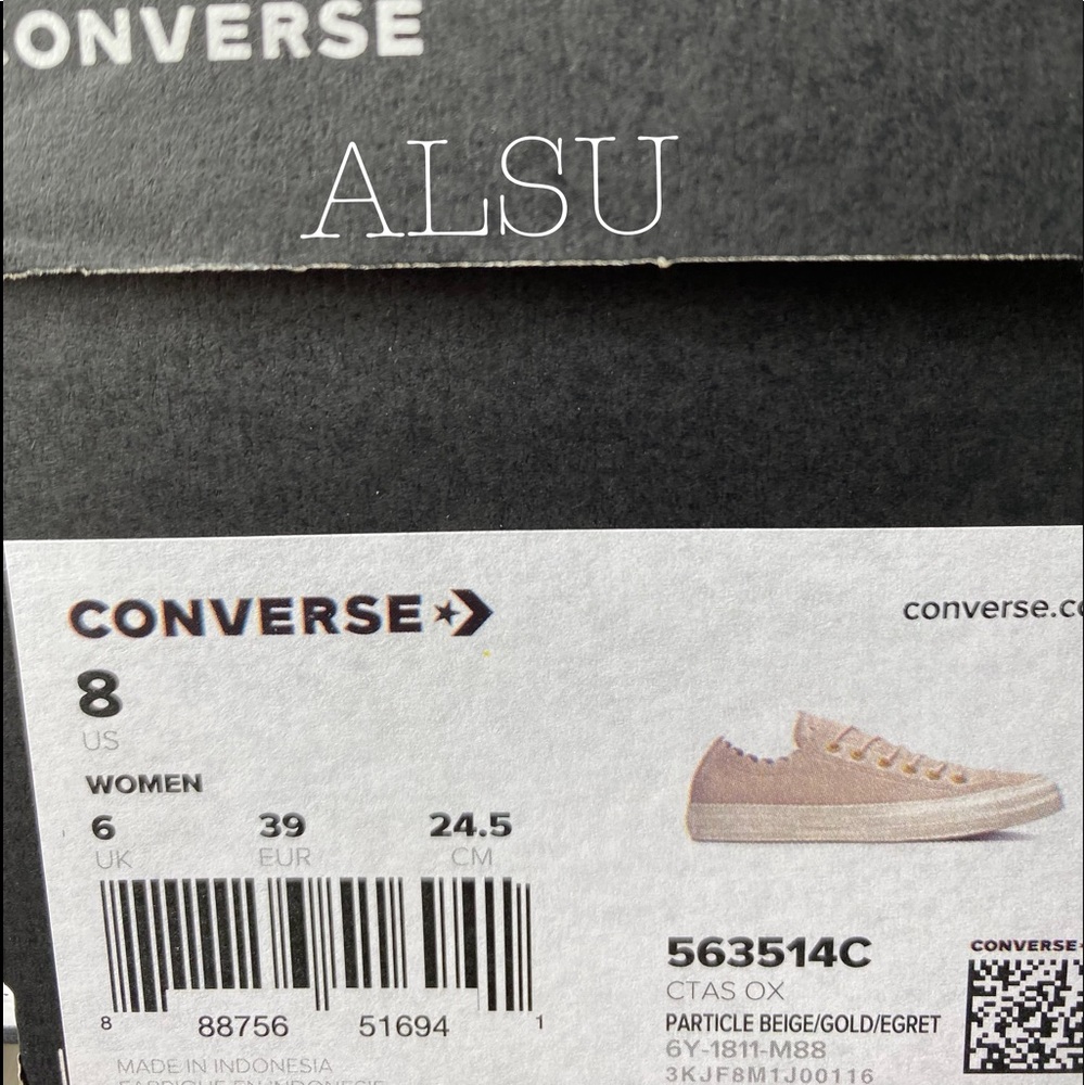 Converse Ctas Low Top Leather Particle Beige W - Picture 8 of 8